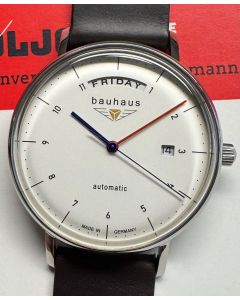 Bauhaus Automatic Day Date with additional RIOS1931 Inzell leather strap!