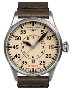 Bauhaus Aviation Flieger Automatik 42mm mit RIOS Fliegerband