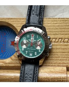 Vostok Chronograph Komandirskie mit Original-Holzetui, sehr selten!